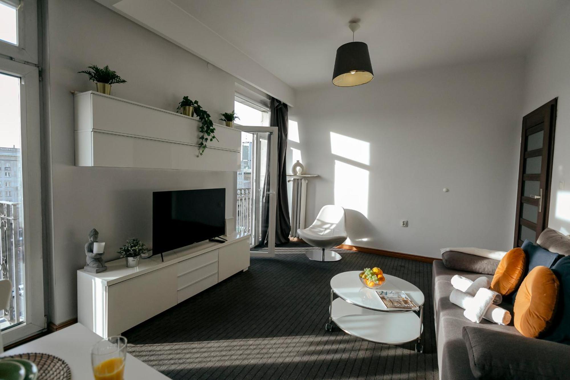 Plac Konstytucji 6 Orange - Apartament Dla 4 Osob - Bezplatny Parking - Free Parking - Piekny Widok Na Panorame Warszawy Varsóvia Exterior foto
